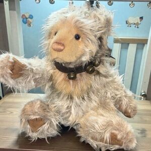 Charlie Bears Jointed Fluffy Teddy Bear Collectible
